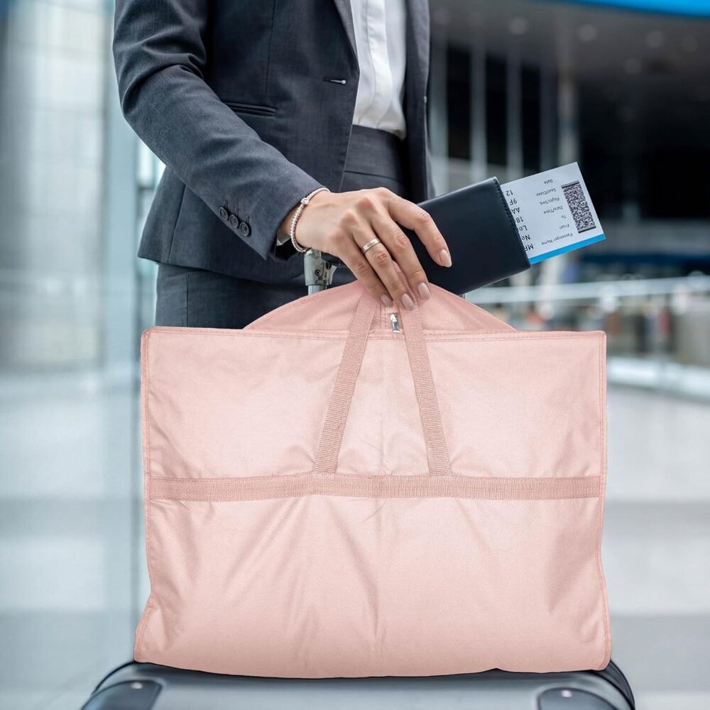 43" Travel Garment Bag with Accessories Zipper Pocket, Heavy Duty Suit Bag for S - Picture 2 of 8